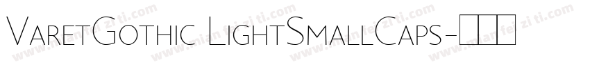 VaretGothic LightSmallCaps字体转换
